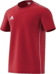 Футболка мужская Adidas Core 18 Tee M CV3982, красная цена и информация | Футболка мужская | pigu.lt