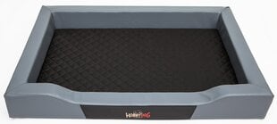 Hobbydog guolis Deluxe XXL, pilkas/juodas, 120x80 cm kaina ir informacija | Guoliai, pagalvėlės | pigu.lt