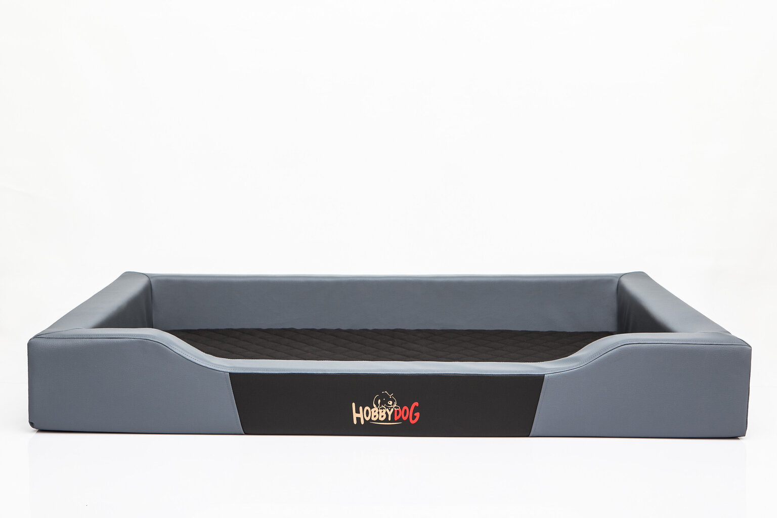 Hobbydog guolis Deluxe XL, pilkas/juodas, 93x62 cm kaina ir informacija | Guoliai, pagalvėlės | pigu.lt