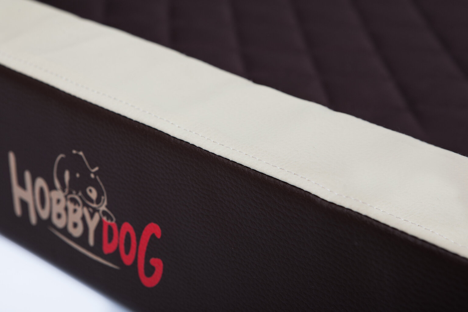 Hobbydog guolis Deluxe L, smėlio/rudos spalvos, 75x50 cm kaina ir informacija | Guoliai, pagalvėlės | pigu.lt