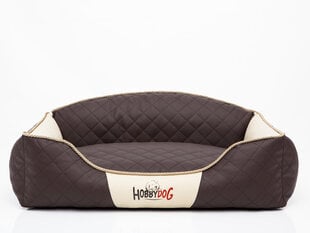 Hobbydog лежак Elite XL, коричневый/песочный, 84x65 см цена и информация | Лежаки, домики | pigu.lt