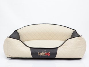 Hobbydog guolis Elite XXL, smėlio/juodos spalvos, 110x85 cm kaina ir informacija | Guoliai, pagalvėlės | pigu.lt