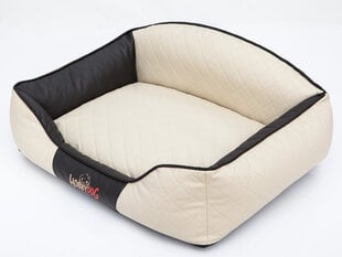 Hobbydog guolis Elite XL, smėlio/juodos spalvos, 84x65 cm kaina ir informacija | Guoliai, pagalvėlės | pigu.lt