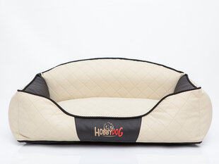 Hobbydog guolis Elite L, smėlio/juodos spalvos, 65x50 cm kaina ir informacija | Guoliai, pagalvėlės | pigu.lt