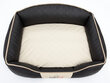 Hobbydog guolis Elite XXL, juodos/smėlio spalvos, 110x85 cm kaina ir informacija | Guoliai, pagalvėlės | pigu.lt