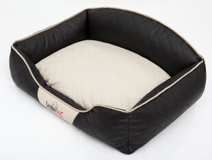 Hobbydog guolis Elite XL, juodos/smėlio spalvos, 84x65 cm kaina ir informacija | Guoliai, pagalvėlės | pigu.lt
