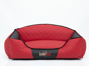 Hobbydog guolis Elite XXL, raudonas/juodas, 110x85 cm kaina ir informacija | Guoliai, pagalvėlės | pigu.lt