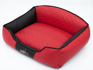 Hobbydog лежак Elite XXL, черный/красный, 110x85 см цена и информация | Лежаки, домики | pigu.lt