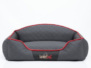 Hobbydog guolis Elite XL, pilkas/juodas, 84x65 cm kaina ir informacija | Guoliai, pagalvėlės | pigu.lt
