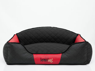 Hobbydog лежак Elite XL, черный/красный, 84x65 см цена и информация | Лежаки, домики | pigu.lt