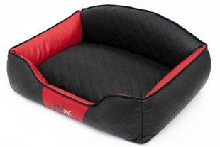 Hobbydog guolis Elite L, juodas/raudonas, 65x50 cm kaina ir informacija | Guoliai, pagalvėlės | pigu.lt