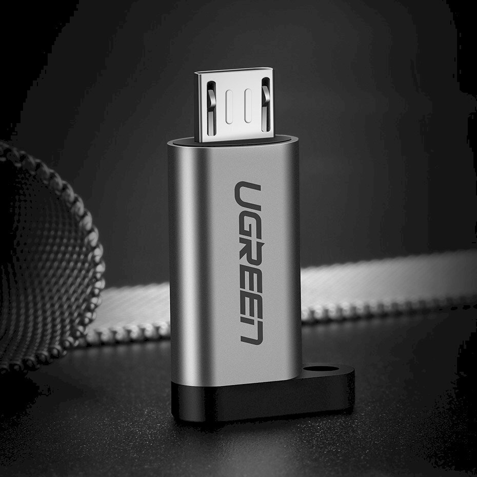 Ugreen USB Type C - Micro USB, pilkas kaina ir informacija | Laidai telefonams | pigu.lt