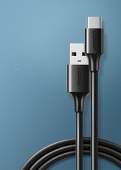 Кабель Ugreen USB - USB Type C 3A 3 м, черный (60826) цена и информация | Кабели для телефонов | pigu.lt