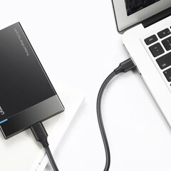 Кабель Ugreen USB 3.0 - USB Type C 2 м, 3A, черный (20884) цена и информация | Кабели для телефонов | pigu.lt