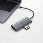 Ugreen CM179 šakotuvas USB-C į HDMI 4K, 3x USB 3.0, Type-C, RJ45, SD, Micro SD, pilkas kaina ir informacija | Laidai telefonams | pigu.lt