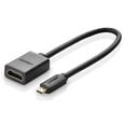 Ugreen vaizdo adapteris, micro HDMI į HDMI, 20 cm, juodas