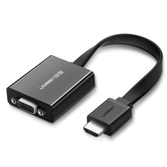 Ugreen HDMI - VGA micro USB адаптер цена и информация | Адаптеры, USB-разветвители | pigu.lt
