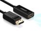 Ugreen MM137 vaizdo adapteris DisplayPort-HDMI, 4K, juodas kaina ir informacija | Adapteriai, USB šakotuvai | pigu.lt