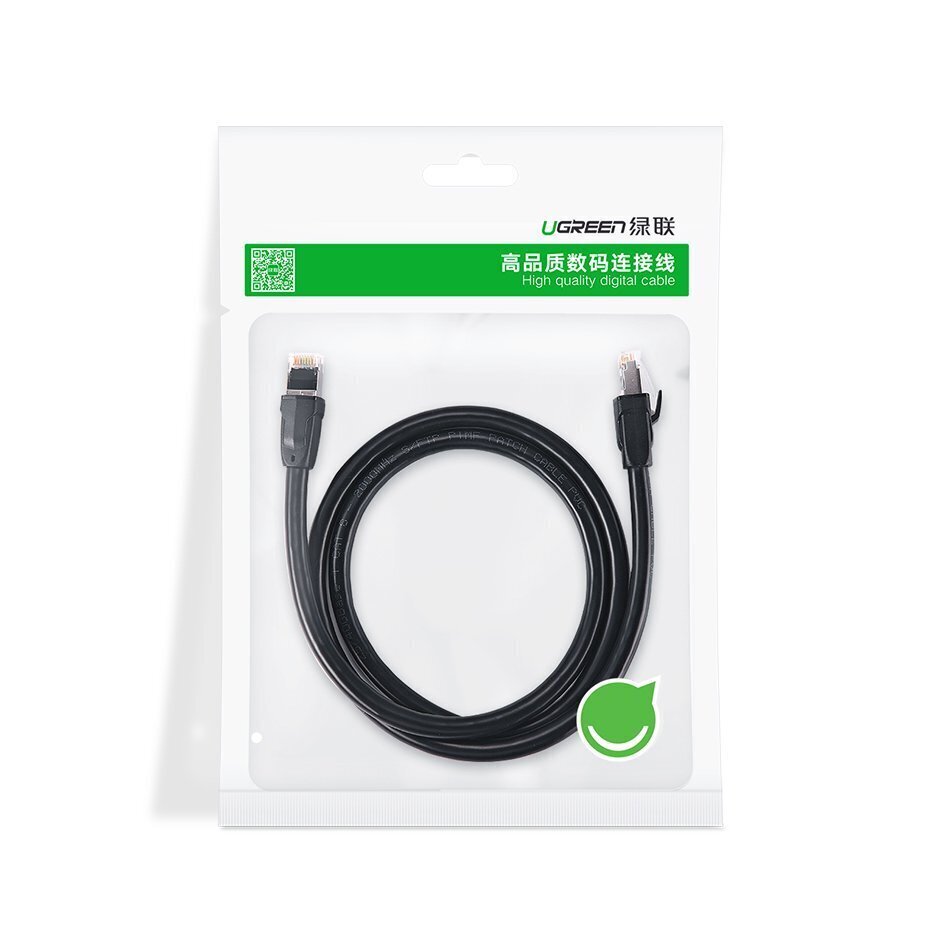 Kabelis Ugreen RJ45, 1m UGR264BLK kaina ir informacija | Kabeliai ir laidai | pigu.lt