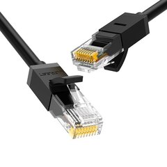 Сетевой кабель Ugreen Ethernet RJ45 Cat 6 UTP 1000Mbps 1 м, черный (20159) цена и информация | Кабели для телефонов | pigu.lt