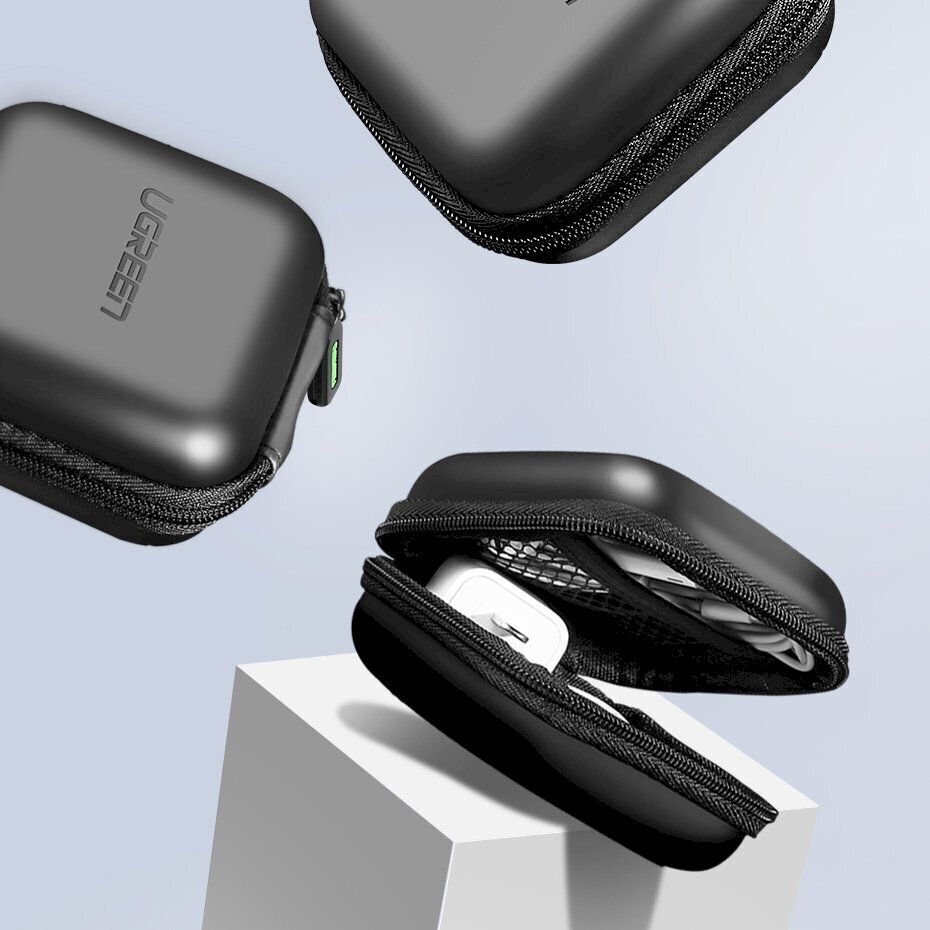 Ugreen LP128 ausinių dėklas, juodas kaina ir informacija | Išmanioji technika ir priedai | pigu.lt