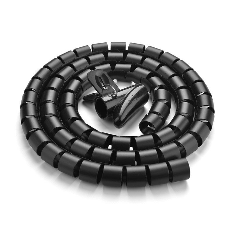 Kabelių laikiklis Ugreen spiral tube, 5m, juodas (30820) (ctz220) цена и информация | Laidai telefonams | pigu.lt