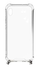 Evelatus Samsung A70 Silicone TPU Transparent with Necklace Strap Space Gray цена и информация | Чехлы для телефонов | pigu.lt