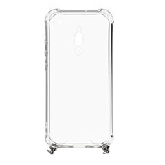 Evelatus Samsung A70 Silicone TPU Transparent with Necklace Strap Space Gray цена и информация | Чехлы для телефонов | pigu.lt