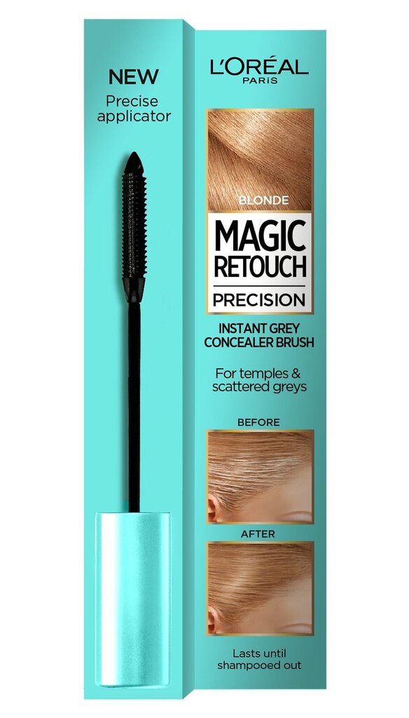 Plaukų tušas L'oreal Paris Magic Retouch Precision 8 ml, Blonde kaina ir informacija | Plaukų dažai | pigu.lt