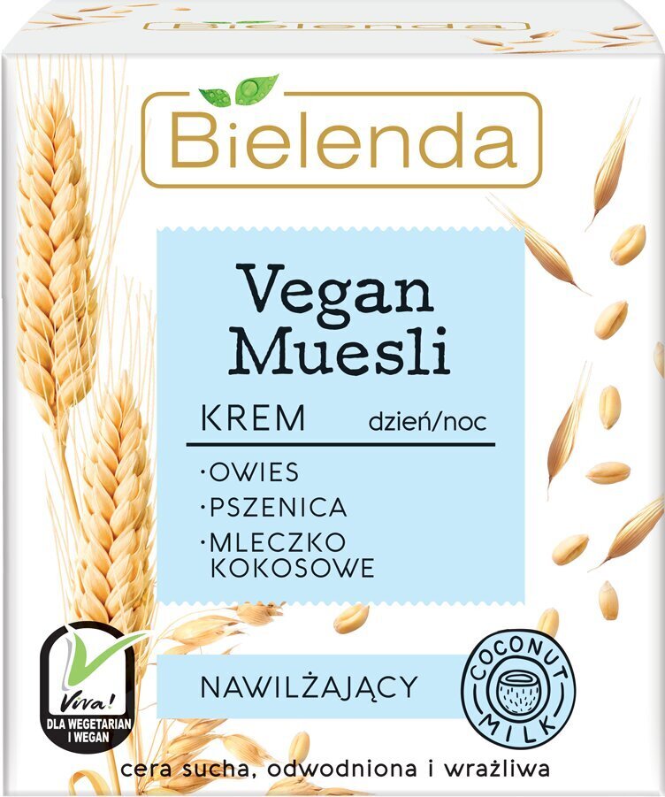 Drėkinamasis veido kremas Bielenda Vegan Muesli 50 ml kaina ir informacija | Veido kremai | pigu.lt