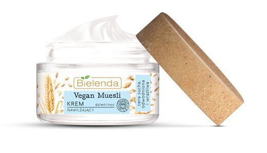 Drėkinamasis veido kremas Bielenda Vegan Muesli 50 ml цена и информация | Veido kremai | pigu.lt