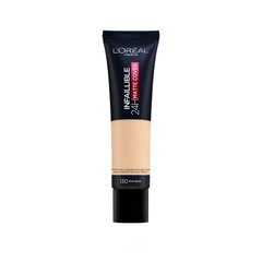 Основа для макияжа L’Oreal Paris Infallible Matte Cover 130 True Beige, 30 мл цена и информация | Пудры, базы под макияж | pigu.lt