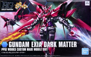 Plastikinis surenkamas Gunpla modelis Bandai HG Build Fighters Gundam Exia Dark Matter, 1/144, 58791 kaina ir informacija | Konstruktoriai ir kaladėlės | pigu.lt