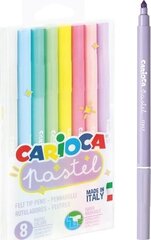 Pastelinių spalvų flomasteriai Carioca Pastel, 8 spalvų kaina ir informacija | Piešimo, tapybos, lipdymo reikmenys | pigu.lt