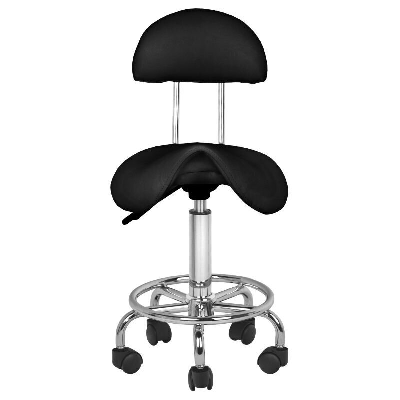 Meistro kėdutė Stool Beauty 3, juoda цена и информация | Biuro kėdės | pigu.lt