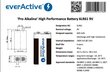 everActive 6LR61PRO kaina ir informacija | Akumuliatoriai vaizdo kameroms | pigu.lt