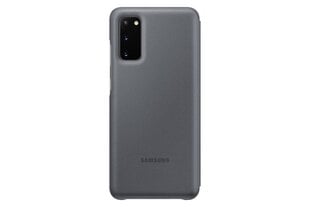 Samsung Galaxy S20 LED View Case Gray kaina ir informacija | Telefono dėklai | pigu.lt