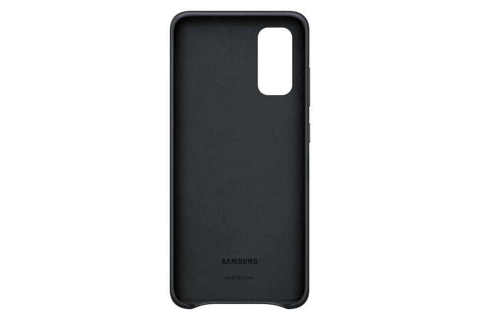 Dėklas Samsung Leather skirtas Samsung Galaxy S20, juoda kaina ir informacija | Telefono dėklai | pigu.lt