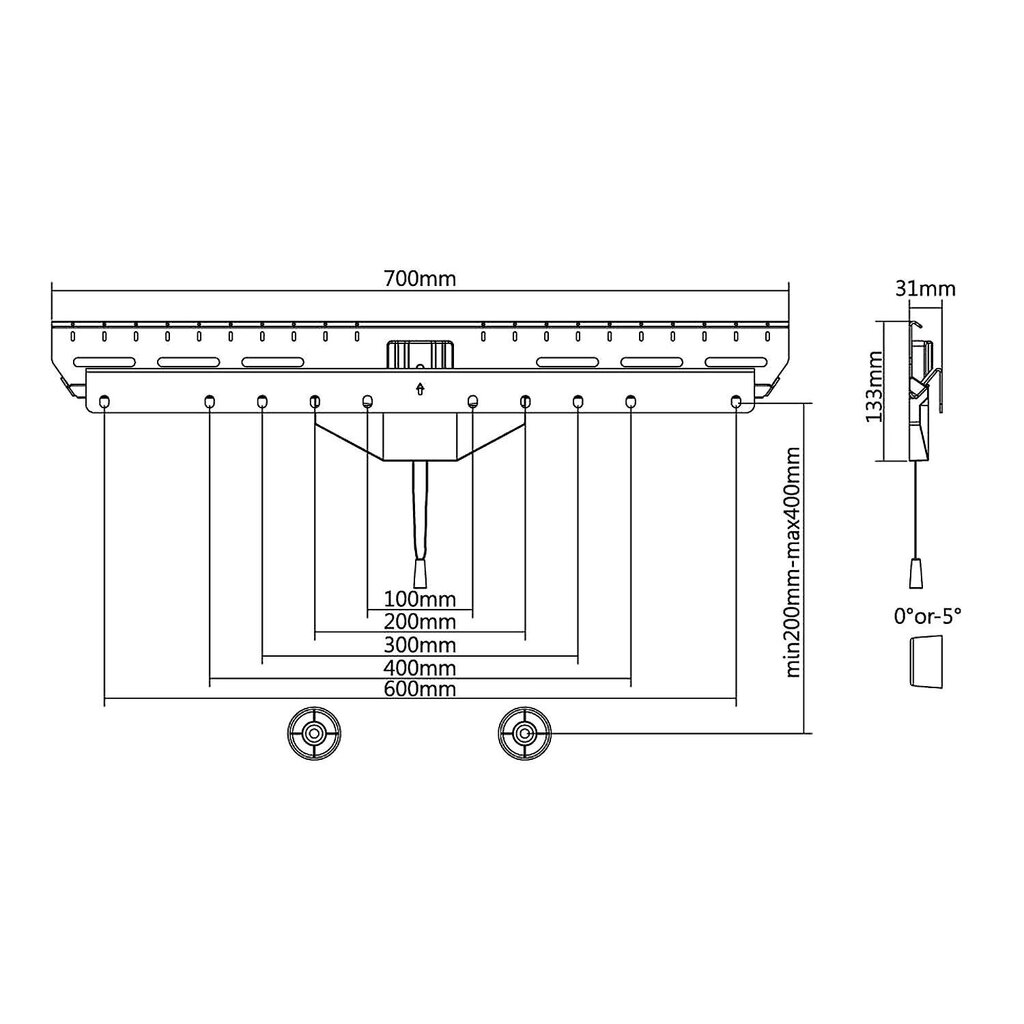 Maclean MC-878 37-80” цена и информация | Televizorių laikikliai, tvirtinimai | pigu.lt