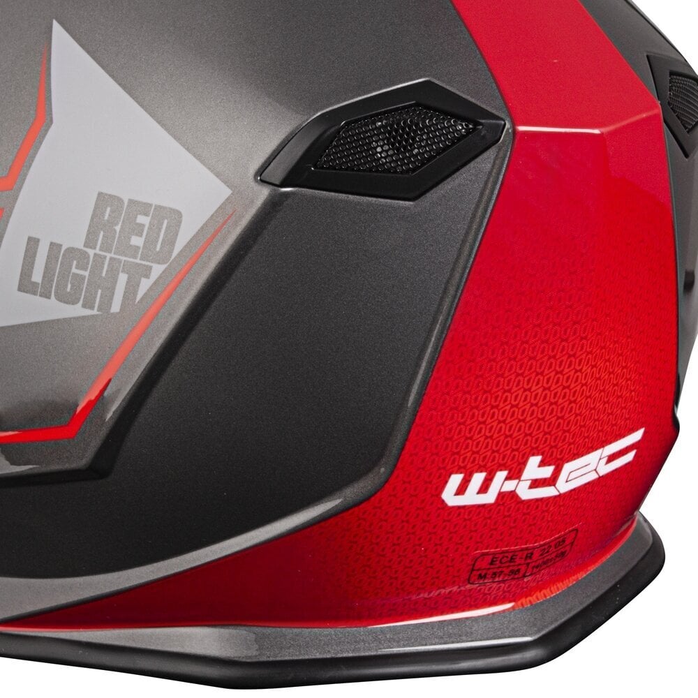 Moto šalmas W-TEC V127 lengvai raudonas kaina ir informacija | Moto šalmai | pigu.lt