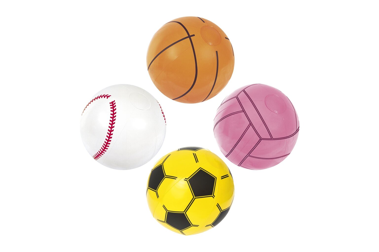 Pripučiamas paplūdimio kamuolys Bestway Sport, įvairių spalvų kaina ir informacija | Pripučiamos ir paplūdimio prekės | pigu.lt