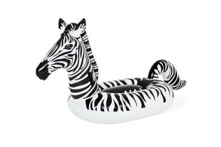 Надувной плот со светодиодной подсветкой Bestway Lights 'n Stripes Zebra, черный/белый цена и информация | Надувные и пляжные товары | pigu.lt