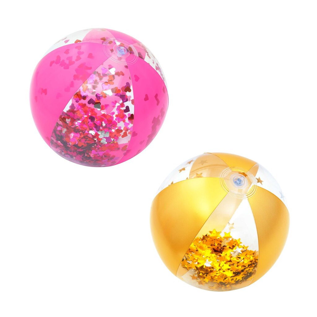Pripučiamas paplūdimio kamuolys Bestway Glitter Fusion, 41 cm kaina ir informacija | Pripučiamos ir paplūdimio prekės | pigu.lt
