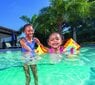 Plaukimo rankovės vaikams Bestway Fisher-Price, geltonos kaina ir informacija | Plaukimo liemenės ir rankovės | pigu.lt