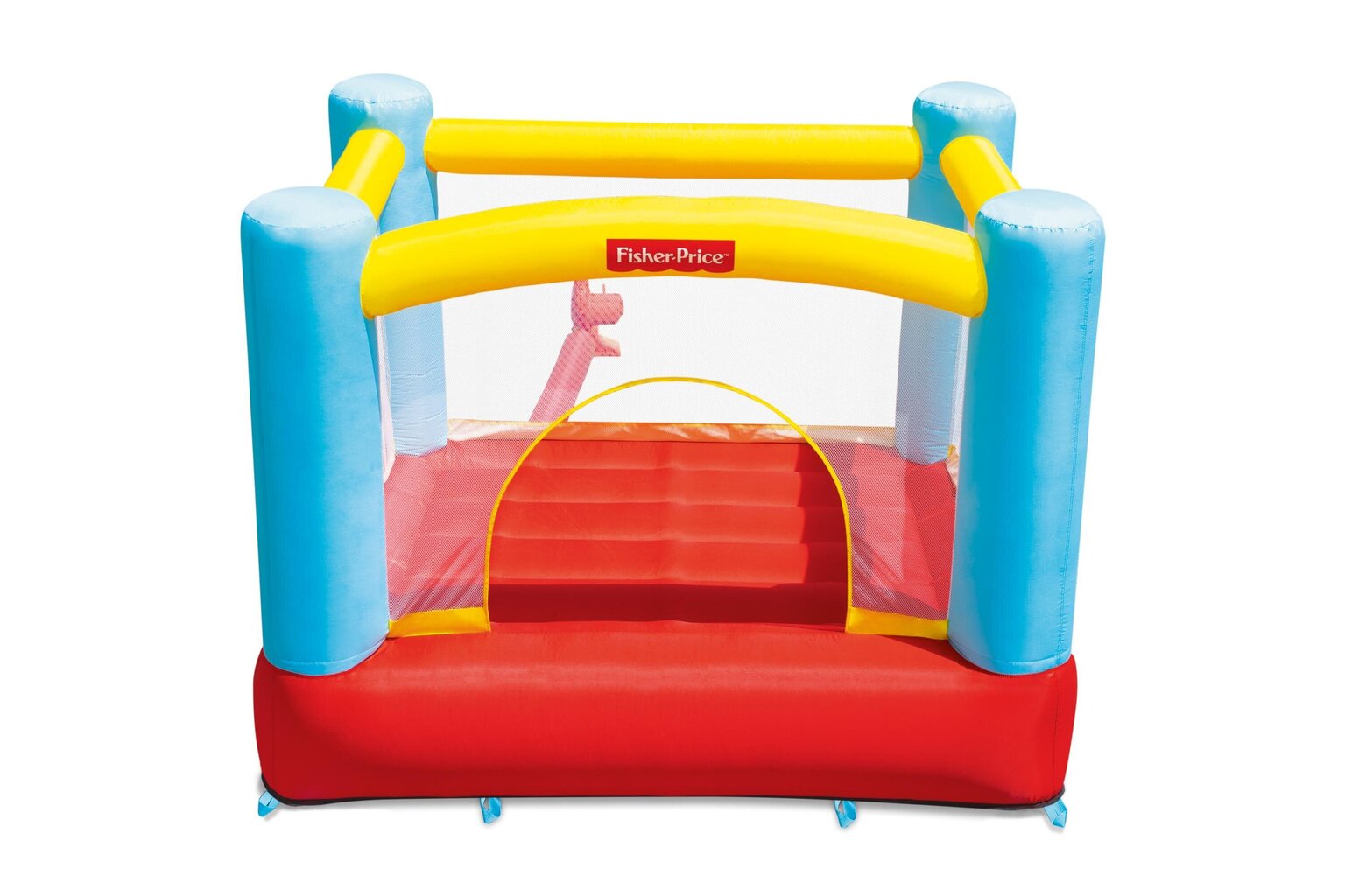 Pripučiamas batutas vaikams Bestway Fisher-Price Bouncetacular, 200x170x152 cm, įvairiaspalvis kaina ir informacija | Pripučiamos ir paplūdimio prekės | pigu.lt