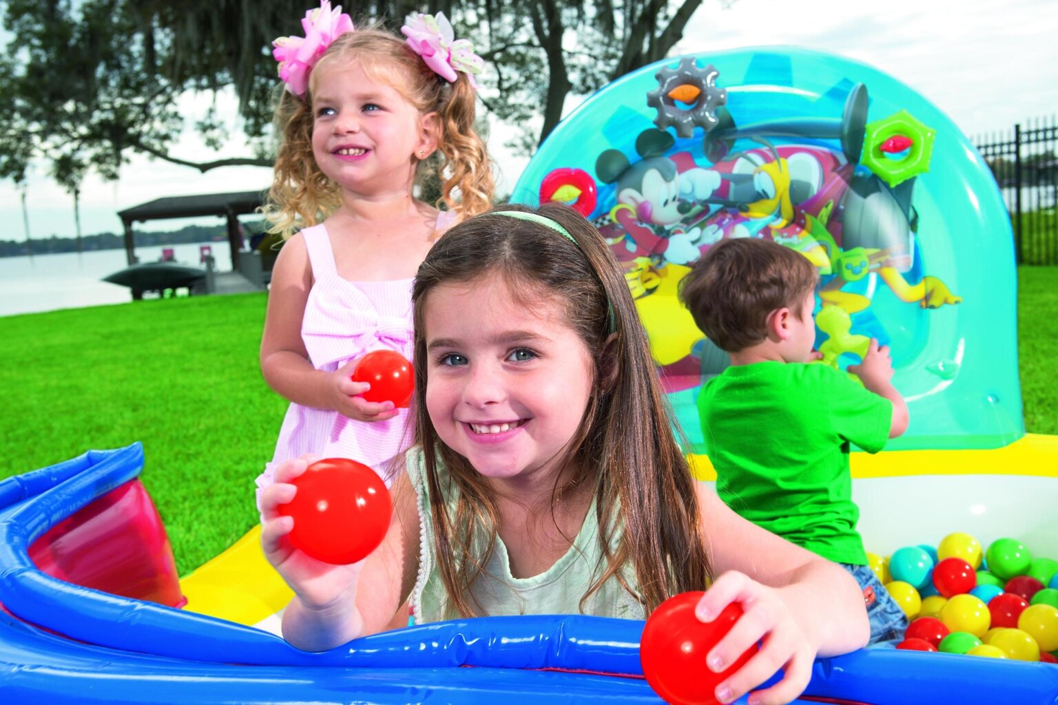 Vandens žaidimų centras vaikams Bestway MMRR Gearwheel, įvairiaspalvis цена и информация | Vandens, smėlio ir paplūdimio žaislai | pigu.lt