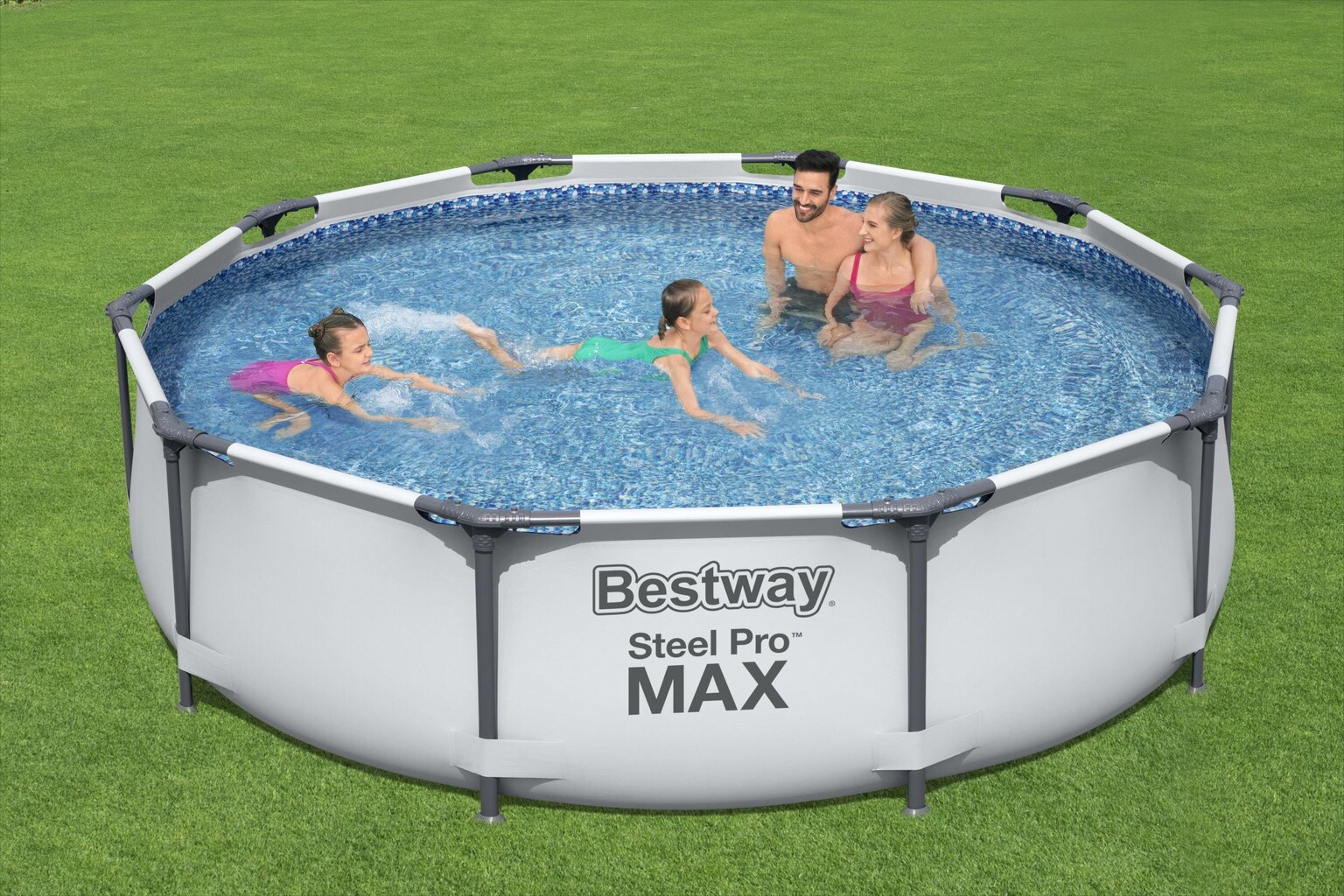 Karkasinis baseinas Bestway Steel Pro Max 305x76 cm, be filtro kaina ir informacija | Baseinai | pigu.lt