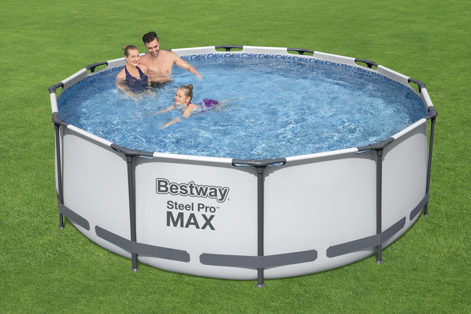 Karkasinis baseinas Bestway Steel Pro Max 366x100 cm, su filtru цена и информация | Baseinai | pigu.lt