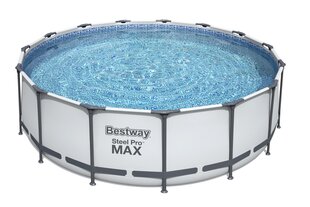 Каркасный бассейн Bestway Steel Pro Max 457x122 см, с фильтром цена и информация | Бассейны | pigu.lt