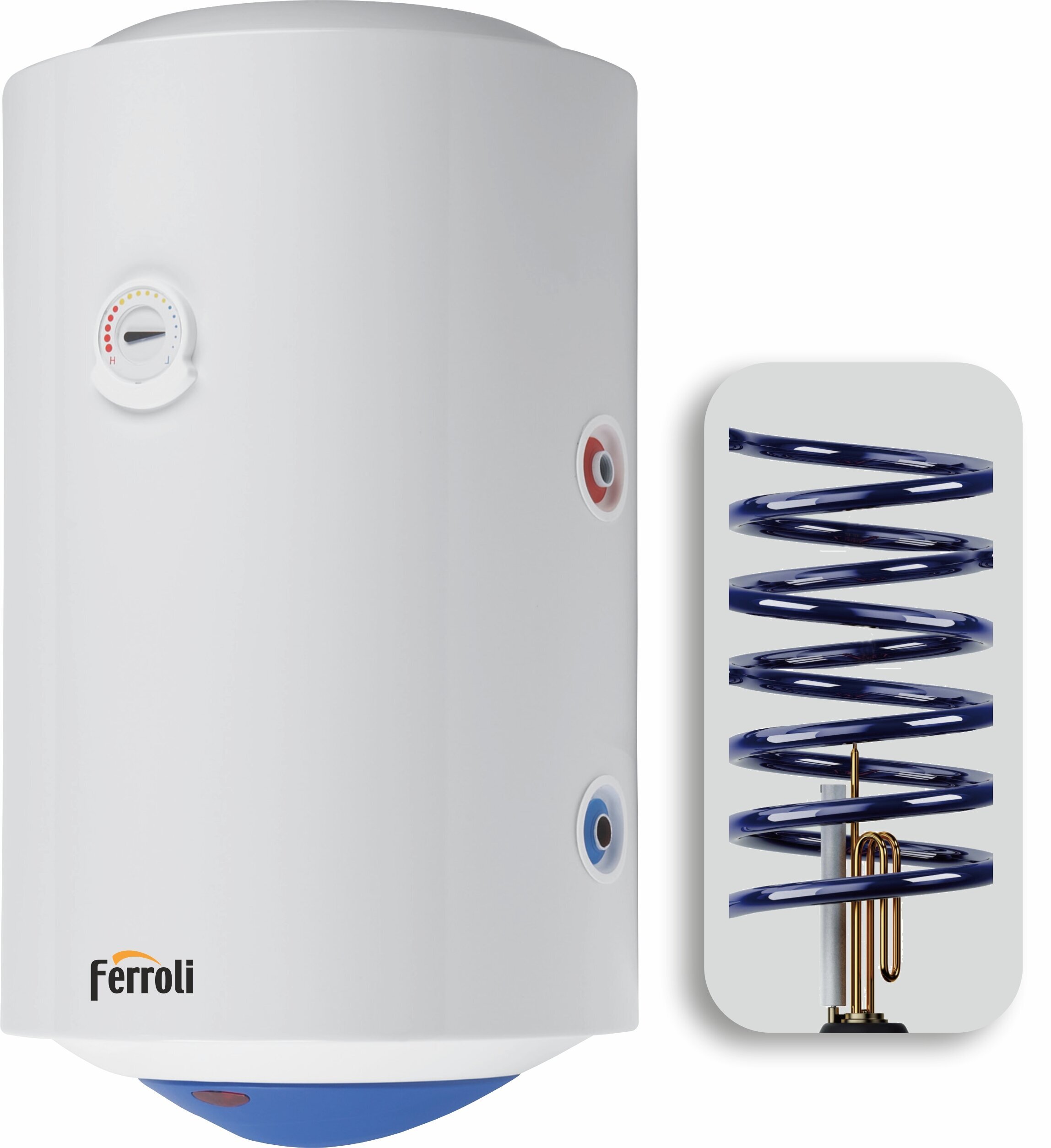 Prekės aprašymas: Elektrinis vandens šildytuvas Ferroli CALYPSO 150VE,  vertikalus su papildoma spirale kaina | pigu.lt